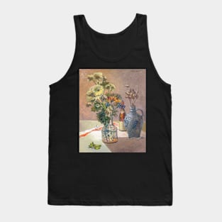 Still life painting; Flowers in vase Tank Top